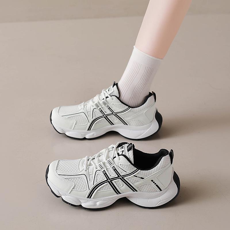 Platform dad shoes women's 2025 autumn new breathable mesh niche versatile casual student running sneakers