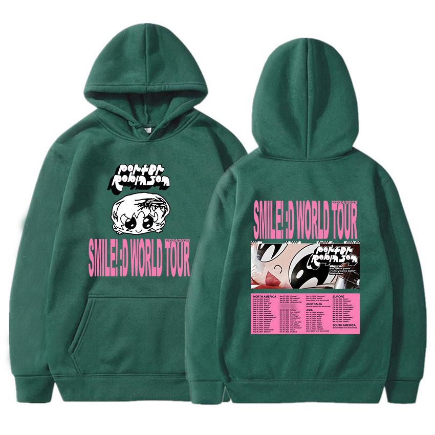 Women Clothes Porter Robinson Smile World Tour Hoodies Sudaderas Para Mujer Long Sleeve Graphic Printing Sweatshirts
