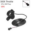 Universal Thumb Throttle 300X Right/Left Hand Throttle for 24V 36V 48V 72V Electric Bicycle Accelerator Electric Scooter Part Throttles 2
