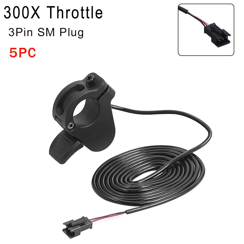 Universal Thumb Throttle 300X Right/Left Hand Throttle for 24V 36V 48V 72V Electric Bicycle Accelerator Electric Scooter Part Throttles 2