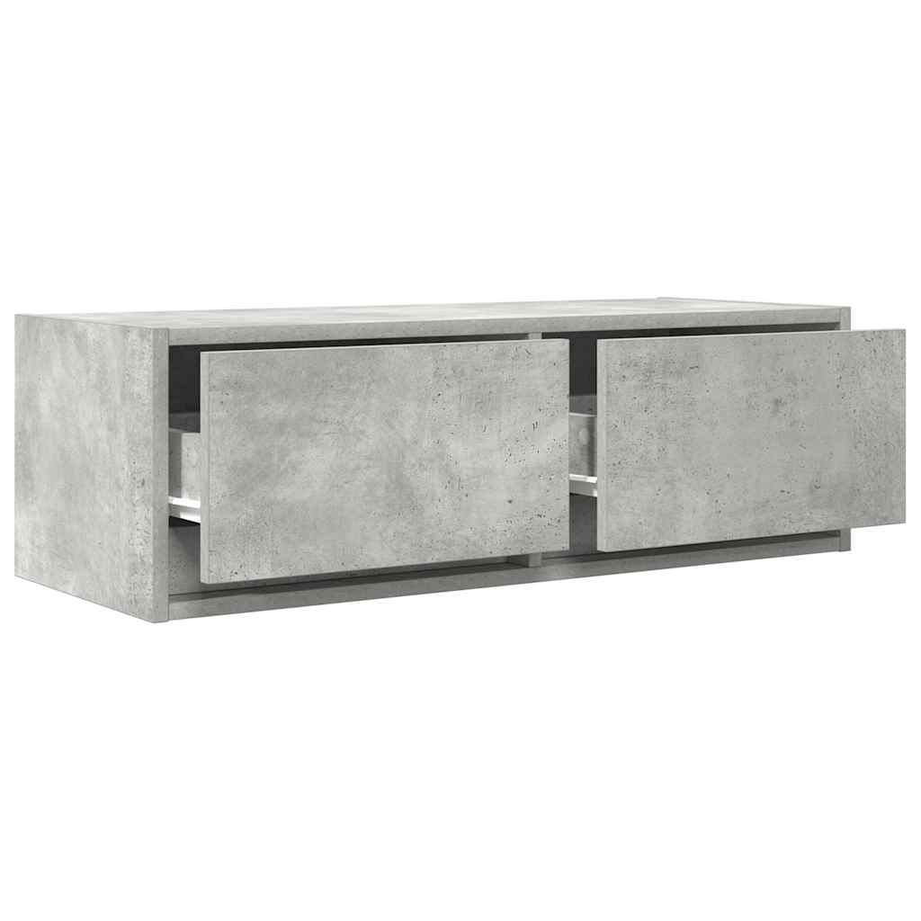 TV Cabinets 2 pcs Concrete Grey 80 x 31 x 25.5 cm Particleboard