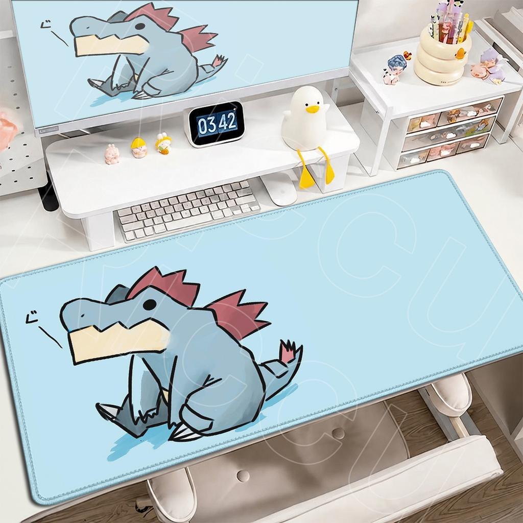 Laptop E-sport Gamer Desktop Decoration Mat HD Printing Anime Pokemon Feraligatr Mouse Pad XXL Washable Computer Keyboard Carpet