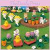 Katzen-Harzfigur Miniatur Gartendekoration Mit Kirschblüten-Szene Für Zuhause Und Büro