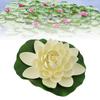Artificial Loutus Floating Foam Fake   Flower Pads Lifelike Decorative Pond Plants Ornaments for Pool Aquarium