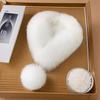 1PC Furry High-end Scarf Warm Fur Collar Thick Plush Skin-friendly Delicate Fashionable Stylish