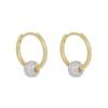 Exquisite Diamond Inlaid Ball Earrings: Elegant High-End Versatile Studs for Women