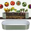 Raised Garden Bed Steel   Outdoor Planter Box with Open Bottom for Vegetables Fruits Flowers