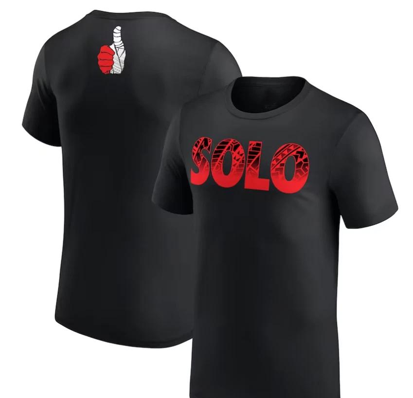 Black Solo Sikoa Superstar T-Shirt 2XL