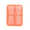 Ice Making Silicone Model 4 Grid Ice Box Durable 3D Bear Shape Mold  Summer