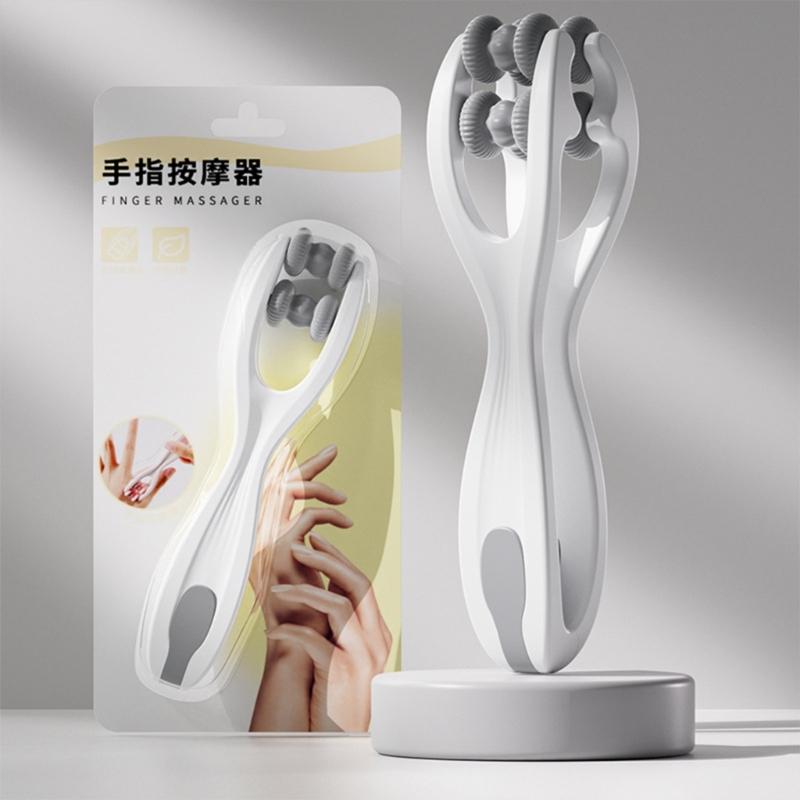 Finger- und Handmassagegerät für Tiefengewebskomfort MassageRoller Doppelrolle FingerMassagegerät