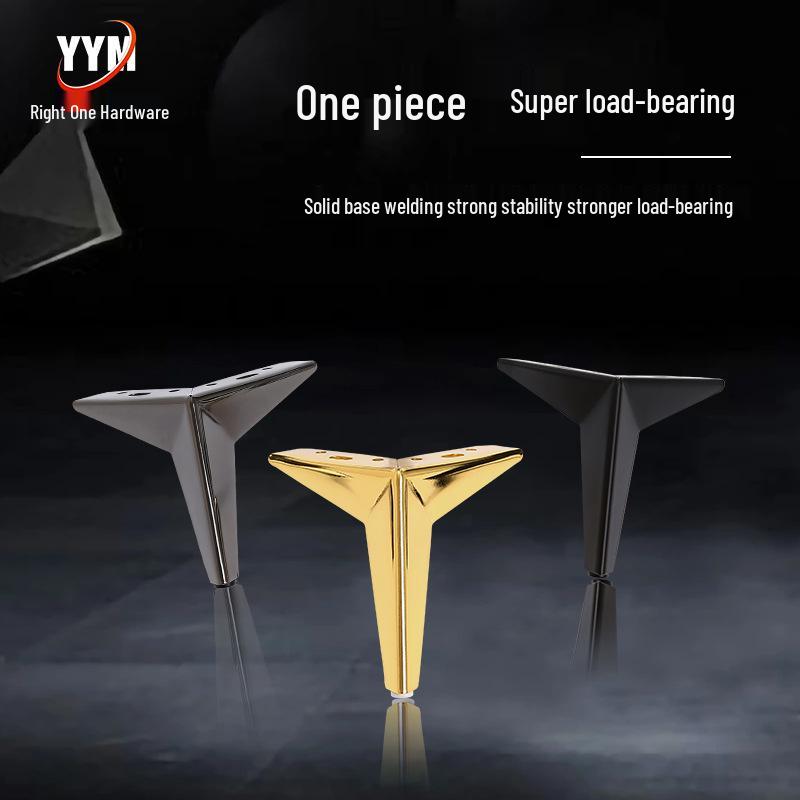 

Rhombus Three-Pronged Metal Sofa, Table, and Cabinet Legs - Heavy-Duty Support and Heightening Solution 10cm Rhombus Black