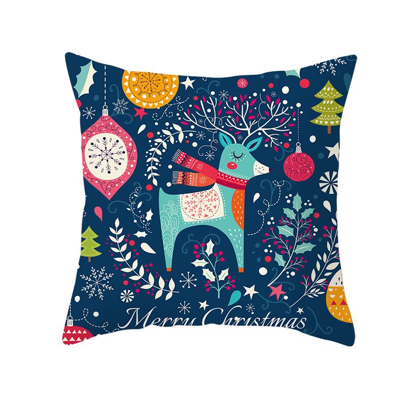 Cartoon Printed Christmas Pillow Cases New Sofa Pillow Cases Home Home Decoration