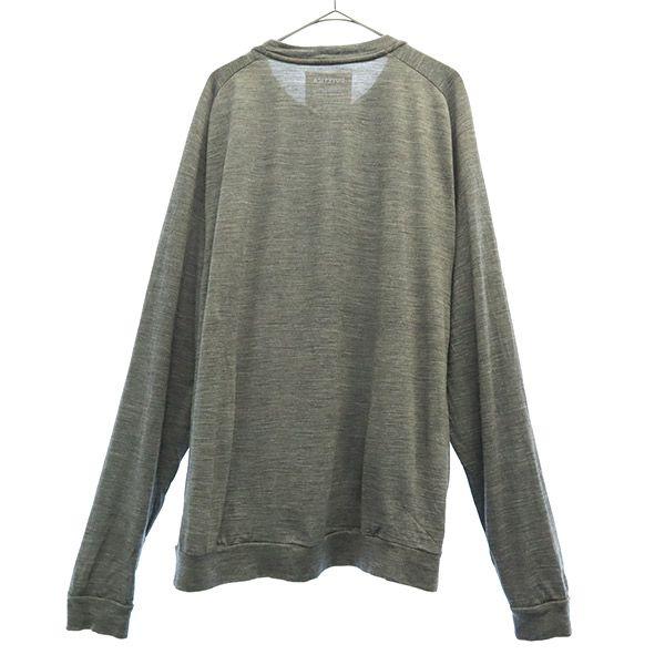 DUVETICA Made In Japan Wool Long Sleeve T-shirt Gray Cut Men's Used
