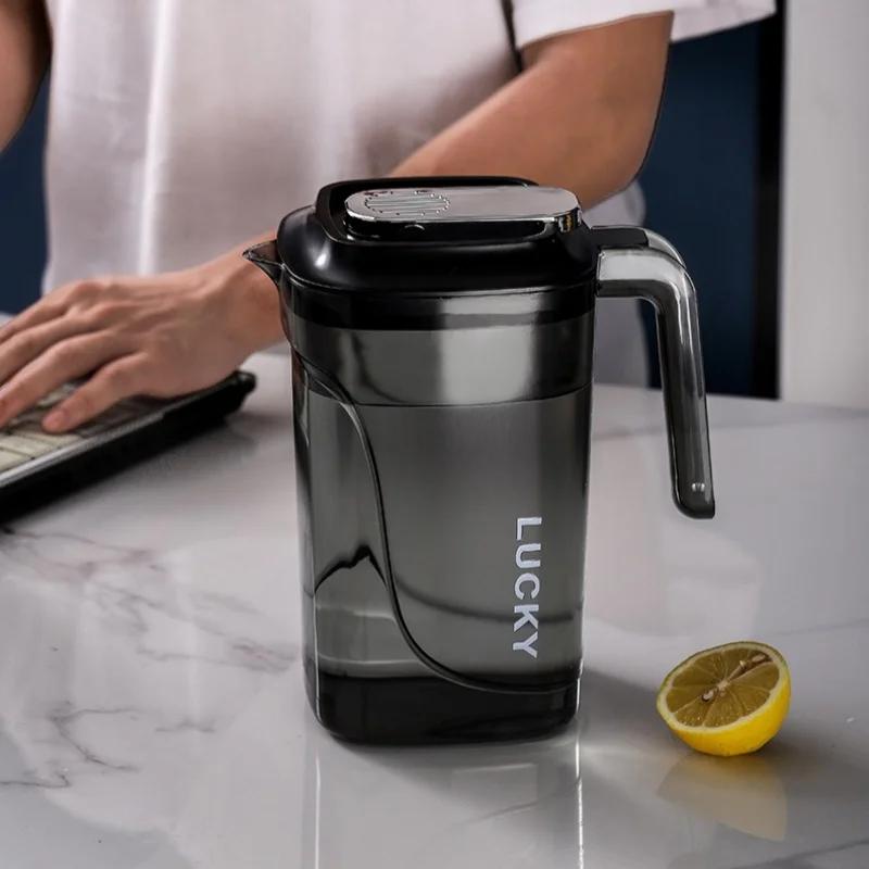 2200ml Cold Water Kettle Plastic Household Tea Making Juice Beverage Jug Food Grade Home Cold Drink Kitchen Bar Supplies Kettle
