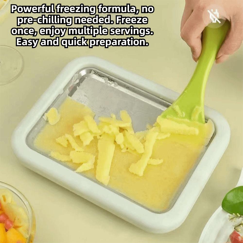 DIY Ice Cream Maker Multifunctional Sweet Spot Cold Plate Cold Sweet Fried Ice Pan Birthday Gift