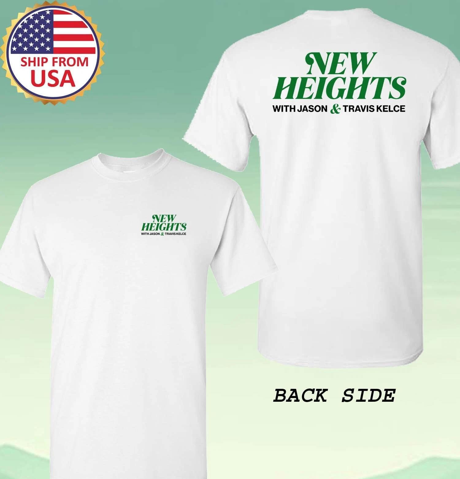New Heights Jason Travis Kelce Men s White Size S-5XL L