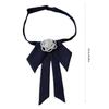 Damskie krawaty z muszką w stylu college'u, biżuteria z pereł, wstążka, krawat, mundurek szkolny, kokarda, muszka do kołnierzyka koszuli
