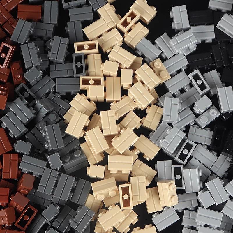 Lego-Compatible 98283 Small Brick Wall Tile 1x2 Ruin Bunker MOC Parts