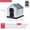 Xinding Rainproof & Windproof Outdoor Plastic Dog Kennel - Winter Dog House for Medium to Large Dogs