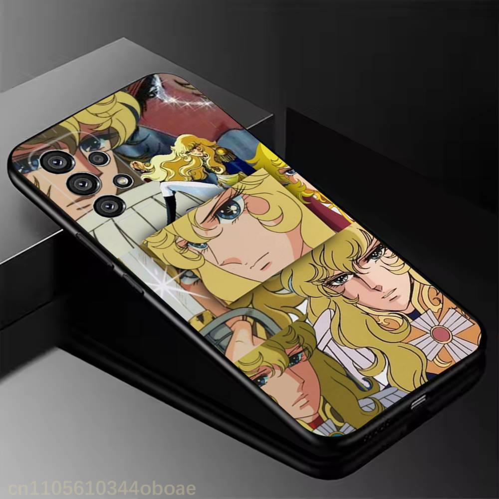 Rose of V-Versailles Lady Oscar Phone Case for Samsung Galaxy A20,21s,22,31,32,52,71,80,A91,5G Colorful Cover Smartphone Pretty