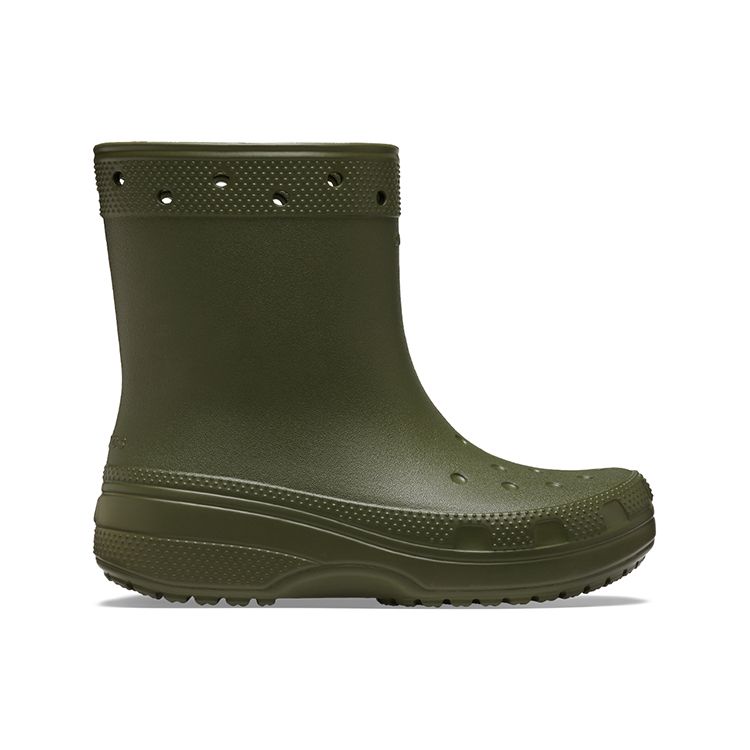Crocs Waterproof Durable Non-Slip Short Boots Unisex Boots Army-Green 208363-309