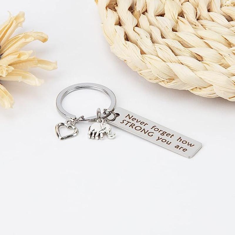 Langlebiger Edelstahl-Schlüsselanhänger Ermutigungsgeschenk für Geburtstage, Abschlussfeiern und Feiertagsfeiern