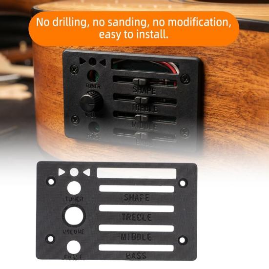 Guitar Replacement Faceplate for Ibanez Fishman SST Preamp, 3D Printed Guitar Preamp Control Plate Cover, Guitar Accessories
