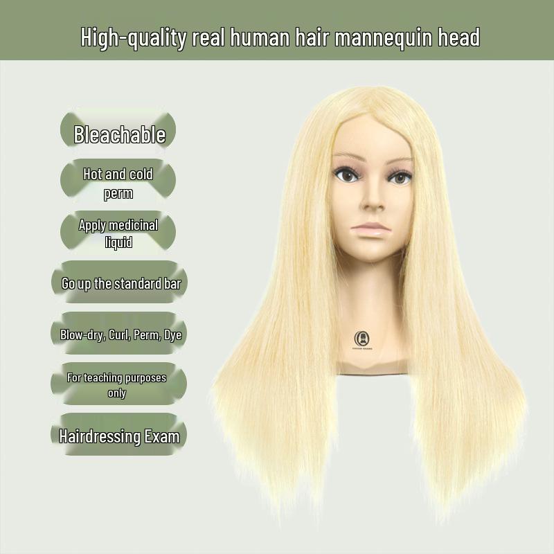 Mannequin Head with Shoulders for Barbering, Updos, and Wig Styling Practice
