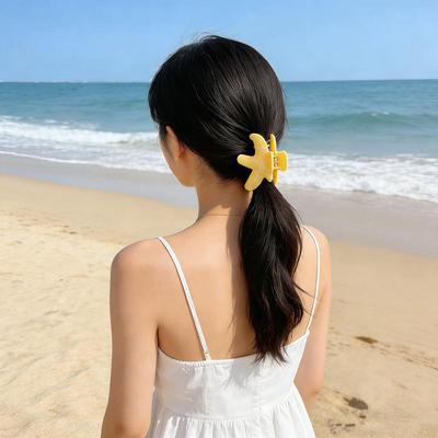 Hair Claw Clip For Women Flower Hair Claw Hairpins Summer Beach Shark Clip Crab Clamp Barrettes Headwear Hair Accessories