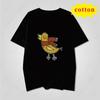 American Retro Trendy Duck Tshirt With Quirky Cartoon Print Loose Casual Short Sleeved Cotton Top
