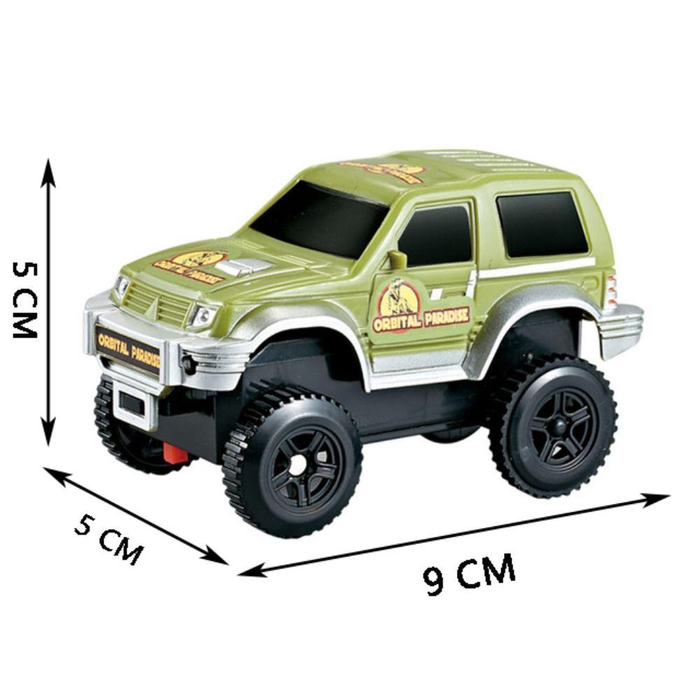 Plastic DIY Racing Track Set Green Flexible Race Track Creative Electronic Car  Kids