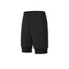 Fitness Two-In-One Set Simple Training Versatile Breathable Comfortable Sports Men Activewear Deep-Black A11M621817FBK
