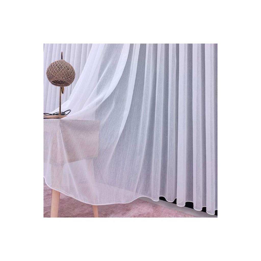 Honeycomb Textured 1-3 Close Pleated Tulle Curtain