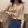 Cardigan a Maglia con Scollo a V Rosso da Donna - Manica Lunga Sottile, Top Corto per Primavera e Autunno (Collezione 2025)