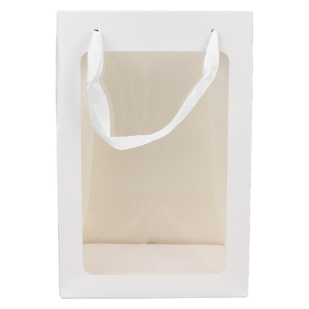 Large Paper Candy Bag Open Window Paper Party Gift Bags for Christmas Birthdays Favors