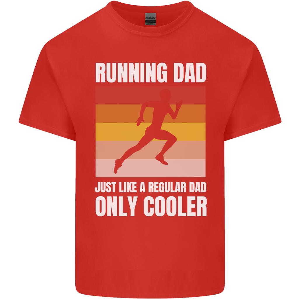 Running Dad Cross Country Marathon Runner Unisexs Light Cotton Tshirt