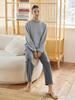 HUGDAY Melbourne Striped Fleece Pajama Set