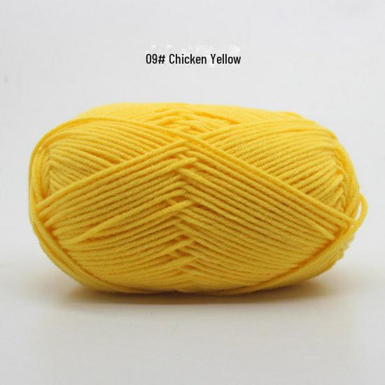 Fir de Bumbac Pieptănat cu 4 Fire pentru Căciulă și Fular Tricotate Manual pentru Bebeluși