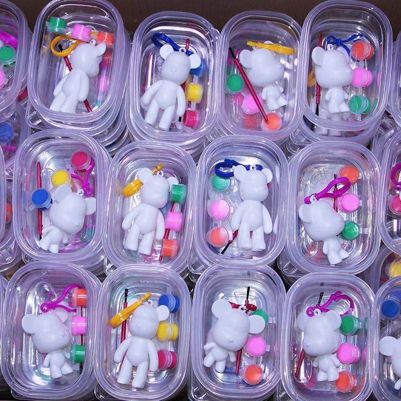 Graffiti Bear DIY Keychain Gift Set for Children