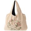 Jubilee Corduroy Tote Bag with William Morris 3D Embroidery, Golden Lily