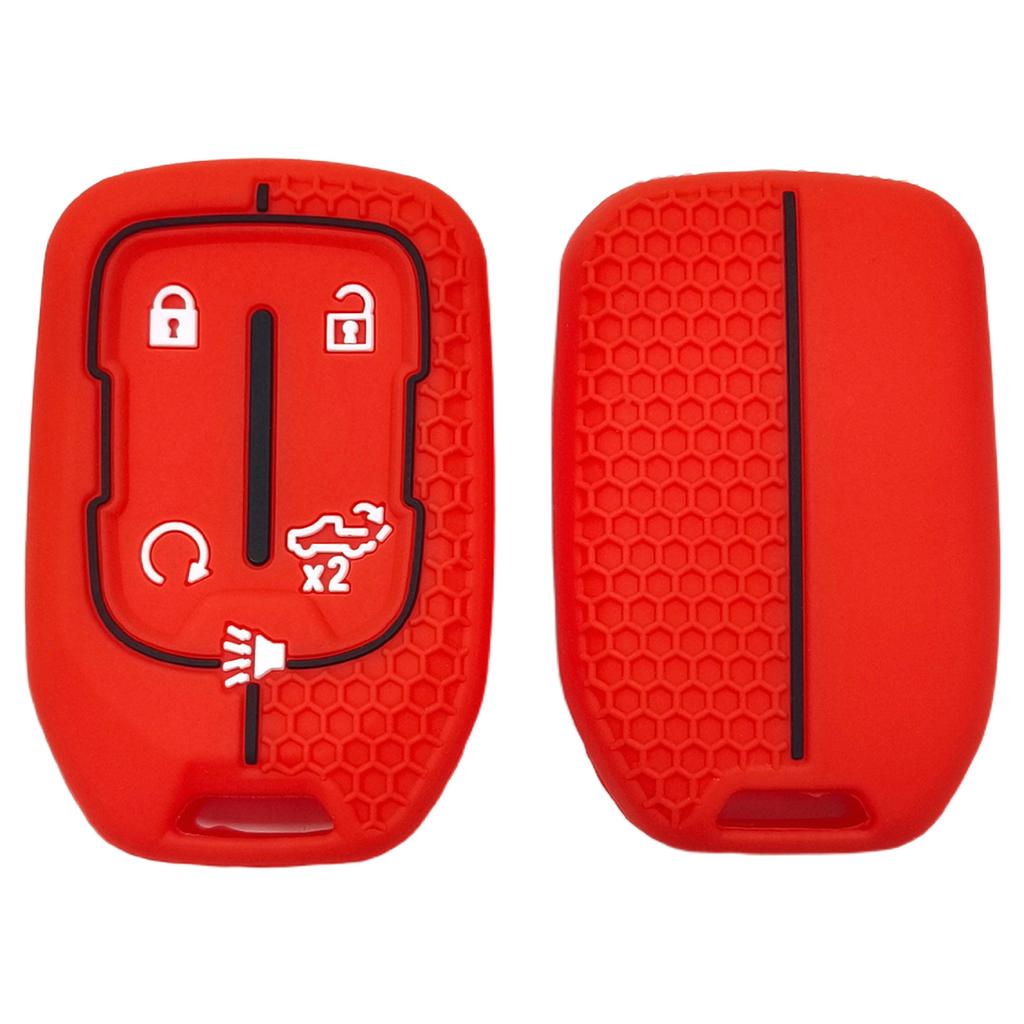 Rubber Car Key Cover Silicone Protector Case for CHEVROLET Silverado Suburban for GMC Sierra 1500 2500HD 3500HD Terrain Acadia