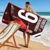 Robert Lewandowski Fc Bayern Munich Beach Towel Portable For Travel Outdoor Camping Seaside Outdoor Pool Towel Quickdrying Swim Towel