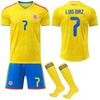 2026 World Cup Colombia Football Jersey for Kids and Adults LUIS DIAZ #7
