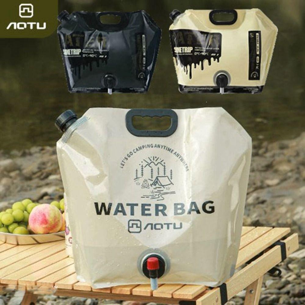 8L 9L Wasserspeicherbeutel mit Wasserhahn Großvolumiger Wasserbehälter Outdoor Wanderzubehör