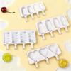 Oval Ice Cream Silicone Mold DIY Cheese Stick Popsicle Ice Cream Baking Cake Tool