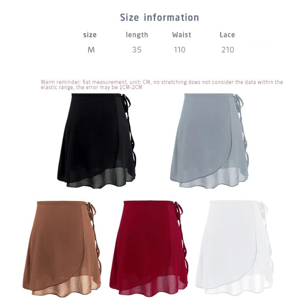 Chiffon Ballet Skirt Wrap Skirt Dance Skirt Fashion Ballerina Tulle Skirt Gymnastics Training