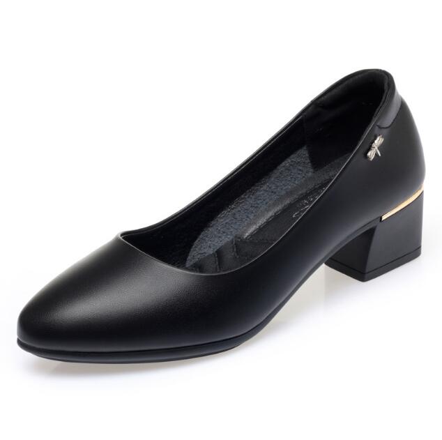 Spring Autumn Woman Shoes 2025 Shallow Mouth Elegant Office Shoes Female Pumps Fashion Black Women Work Shoes Size 35-42