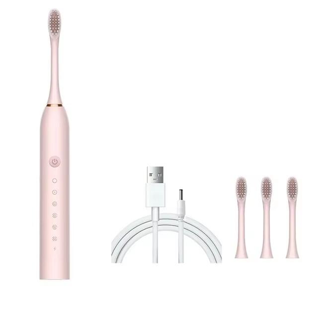 6 Clean Modes Sonic Electric Toothbrush USB Rechargeable Tooth Brush For Adult X-3 Washable Teeth Whitening and Cleaning Brush