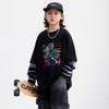 Camiseta de Manga Larga Falsa de Dos Piezas para Niños Casual Otoño Primavera