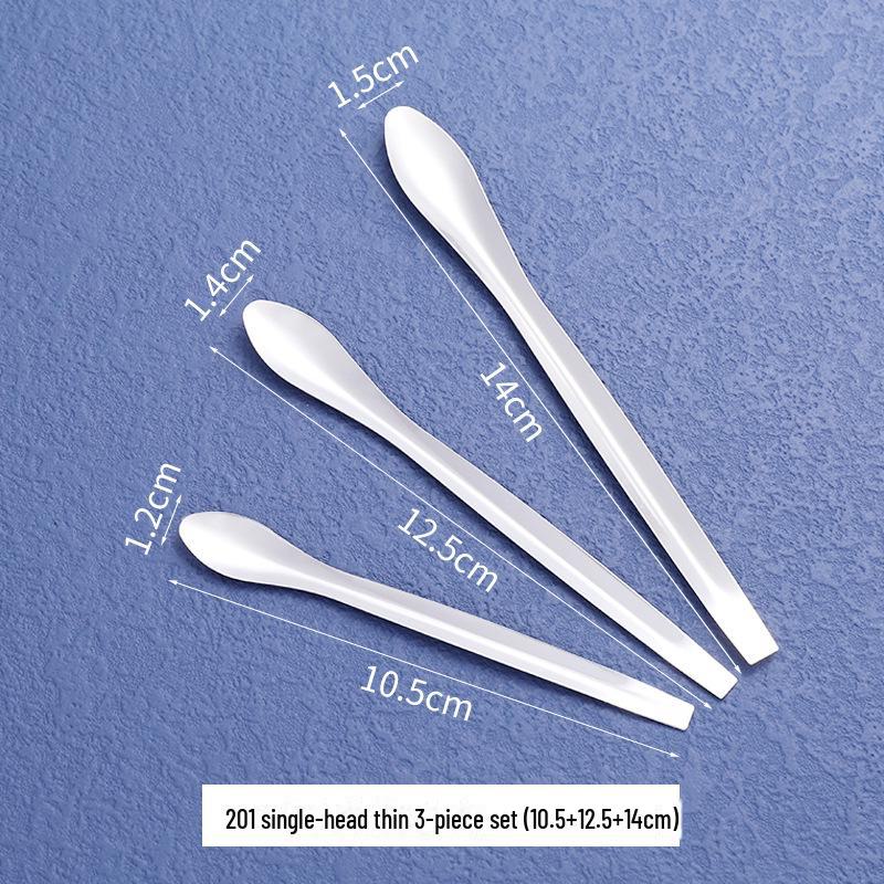 Nerezová lžička na léky pro kosmetické balení - Jednohlavá nebo dvouhlavá varianta